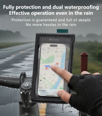 IP67 Sac téléphonique étanche à l'eau avec rotation à 360° et contrôle tactile sensible pour vélos et véhicules électriques