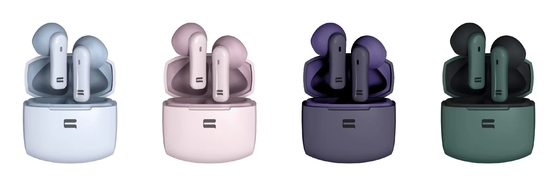 comprare 8cm-15cm dimensioni veri auricolari wireless con microfono 42dB sensibilità fabbricazione online